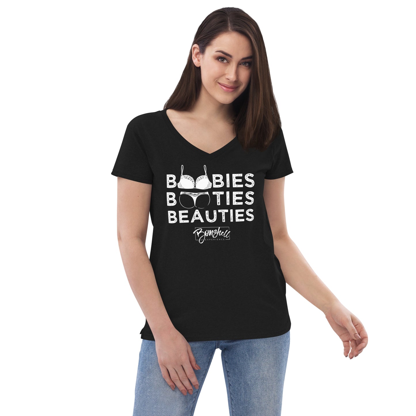 BOM Triple B Women’s recycled v-neck t-shirt