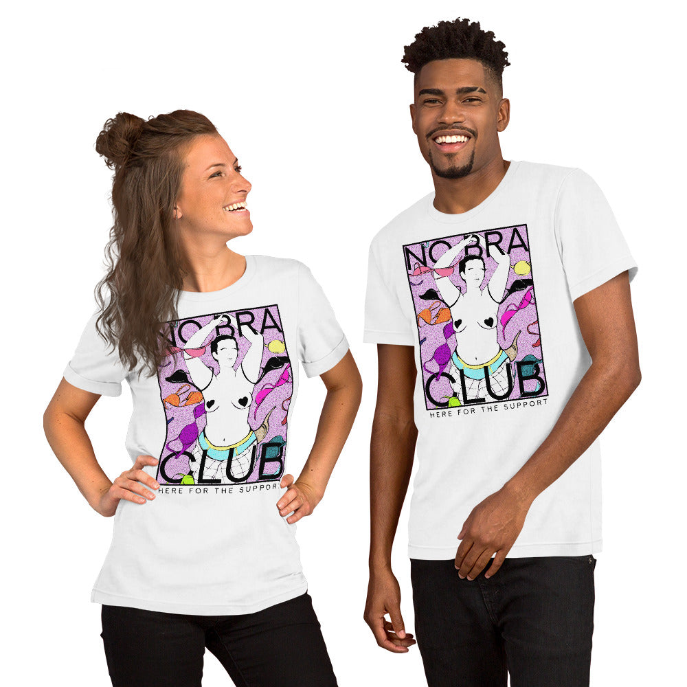 NO BRA CLUB - BLACK TEXT Essential T-Shirt for Sale by BobbyG305
